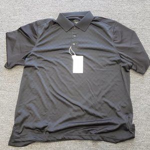 Men's Eperformance Black polo new sizes to 5xl